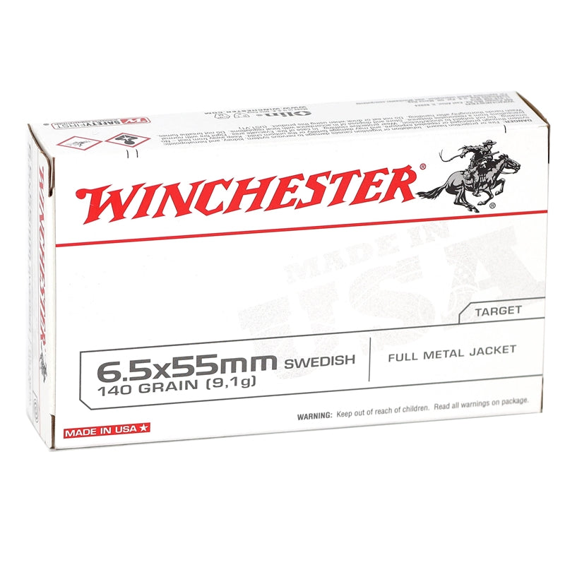 Winchester Super-X 6.5x55mm Swedish Mauser Ammo 140 Grain Full Metal Jacket