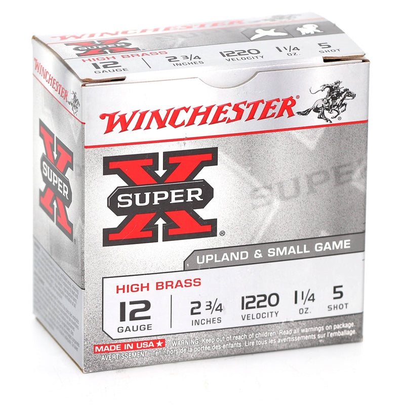 Winchester Super-X Heavy Game 12 Gauge Ammo 2 3/4" 1 1/4 oz. #5 Lead Shot