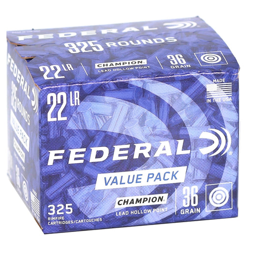 Federal Champion Training 22 Long Rifle Ammo 36 Grain Lead Hollow Point