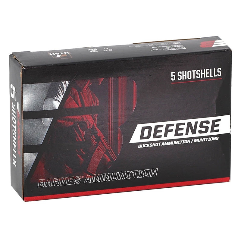 Barnes Defense 12 Gauge Ammo 3" 00 Buckshot