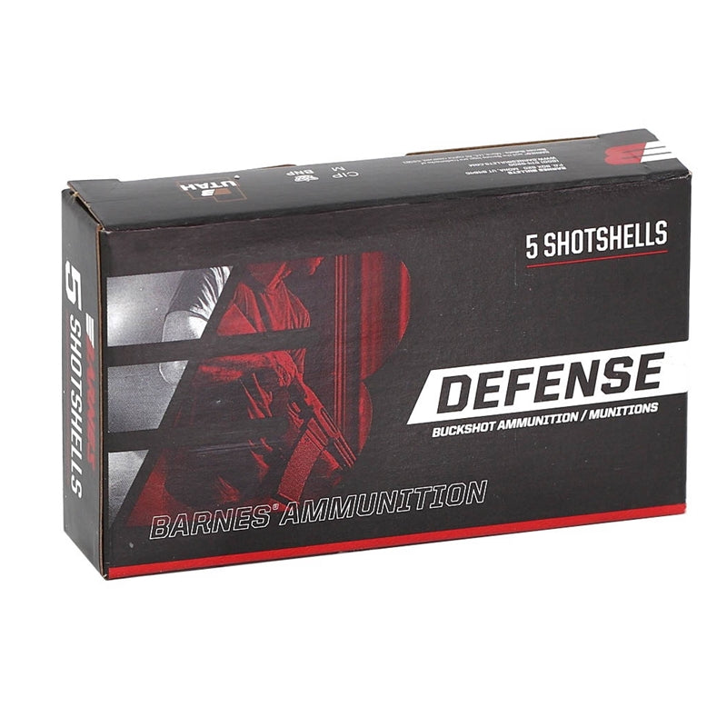 Barnes Defense 12 Gauge Ammo 2-3/4" 00 Buckshot