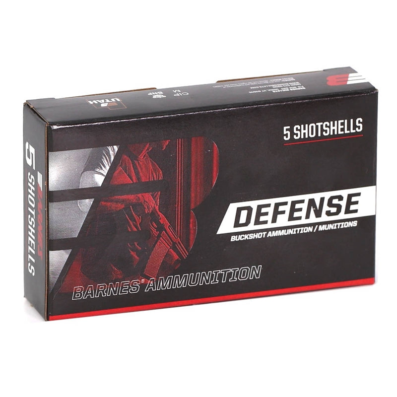 Barnes Defense 12 Gauge Ammo 2-3/4" #4 Buckshot