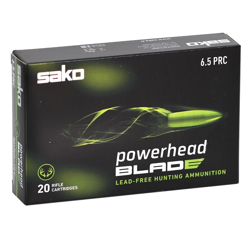 Sako Powerhead Blad 6.5 PRC Ammo 120 Grain Tipped Expanding Copper