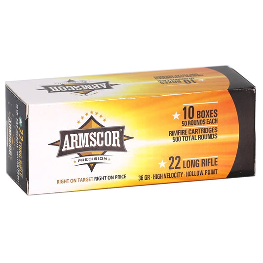 Armscor Precision 22 Long Rifle Ammo 36 Grain High Velocity Hollow Point