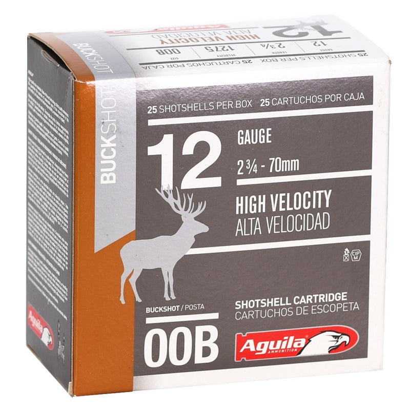 Aguila Buckshot HV 12 Gauge Ammo 2-3/4" 00 Buckshot