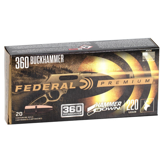 Federal Hammer Down 360 Buckhammer Ammo 220 Grain Soft Point