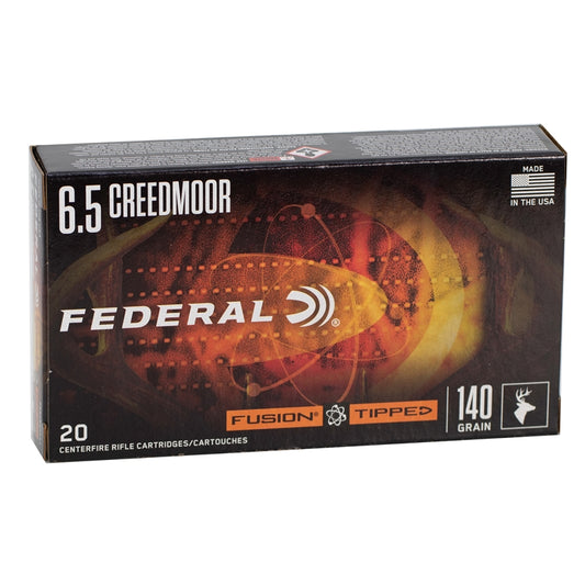 Federal Fusion 6.5 Creedmoor Ammo 140 Grain Soft Point Tipped