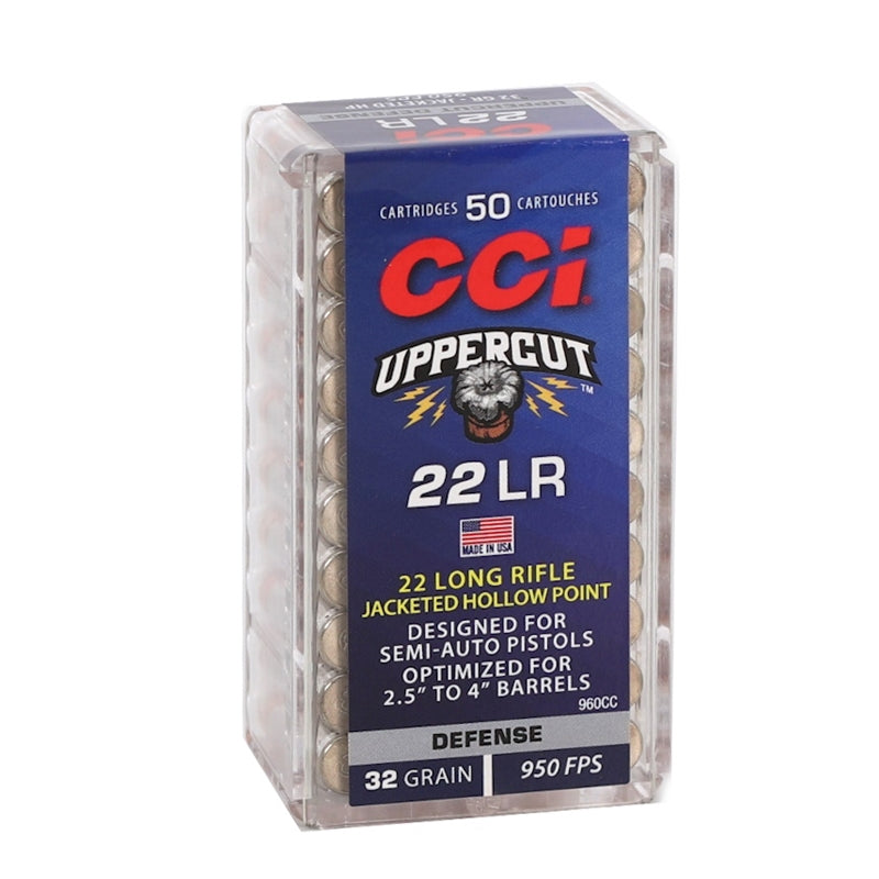 CCI Uppercut 22 Long Rifle Ammo 32 Grain Jacketed Hollow Point