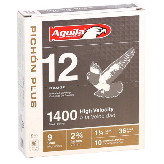 Aguila Pichon Plus HV 12 Gauge Ammo 2-3/4" 1 1/4 oz #9 Shot