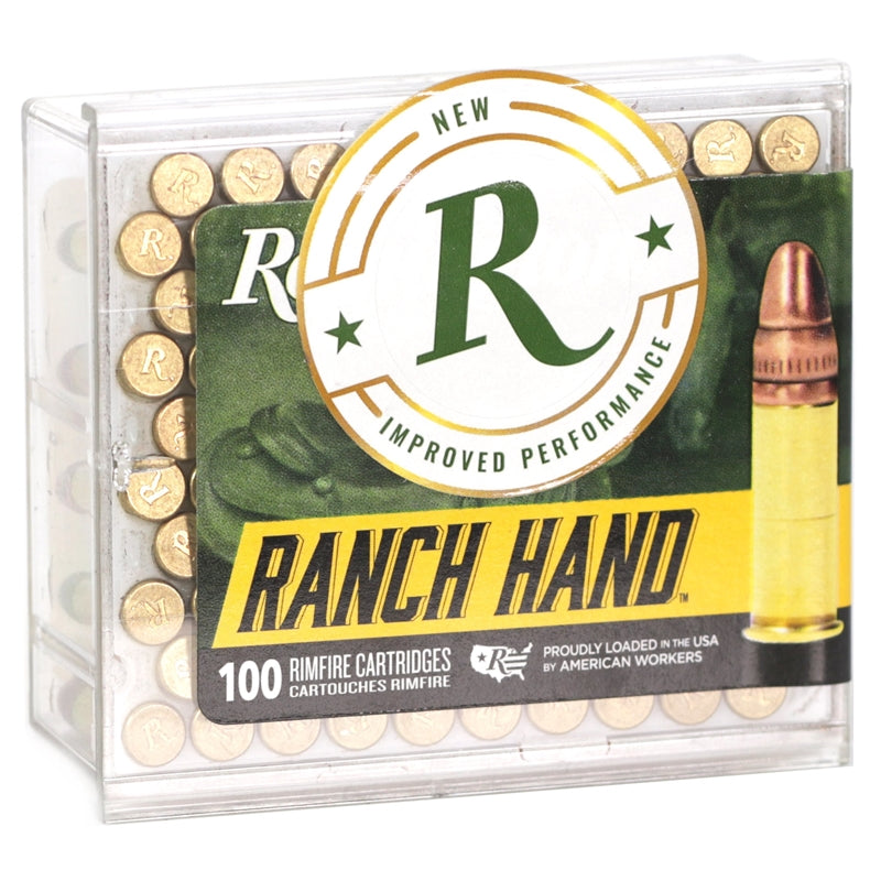 Remington Ranch Hand 22 Long Rifle Ammo 40 Grain Plated Lead Round Nose