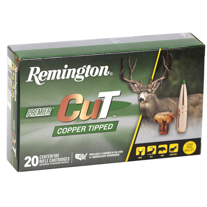 Remington Premier Cut 270 Winchester Magnum Ammo 130 Grain Core-Lokt Copper Tipped