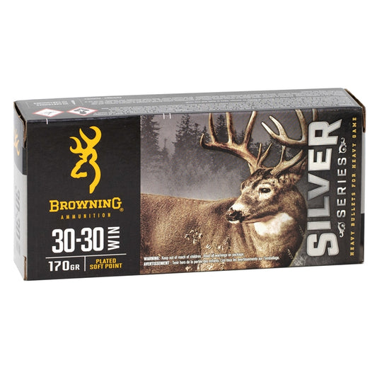 Browning Silver Series 30-30 Winchester Ammo 170 Grain Jacketed Soft Point