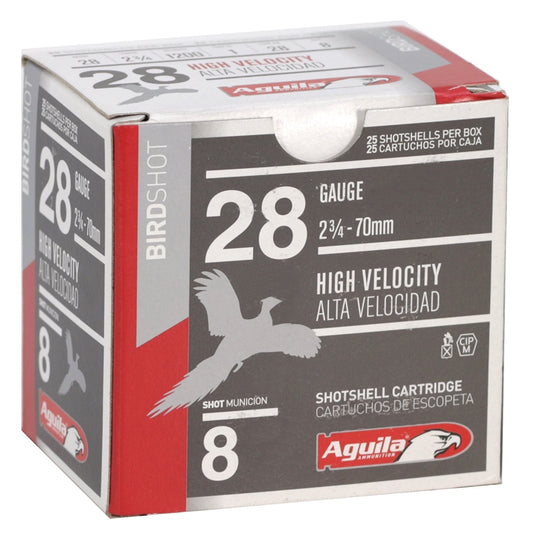 Aguila Game Load 28 Gauge Ammo 2-3/4" 1 oz #8 Lead Shot