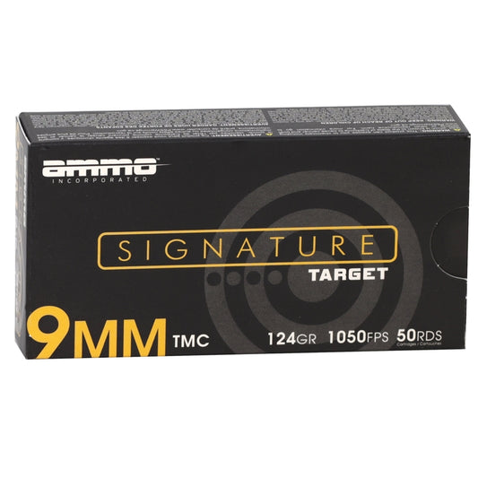 Ammo Inc Signature 9mm Luger Ammo 124 Grain Total Metal Jacket