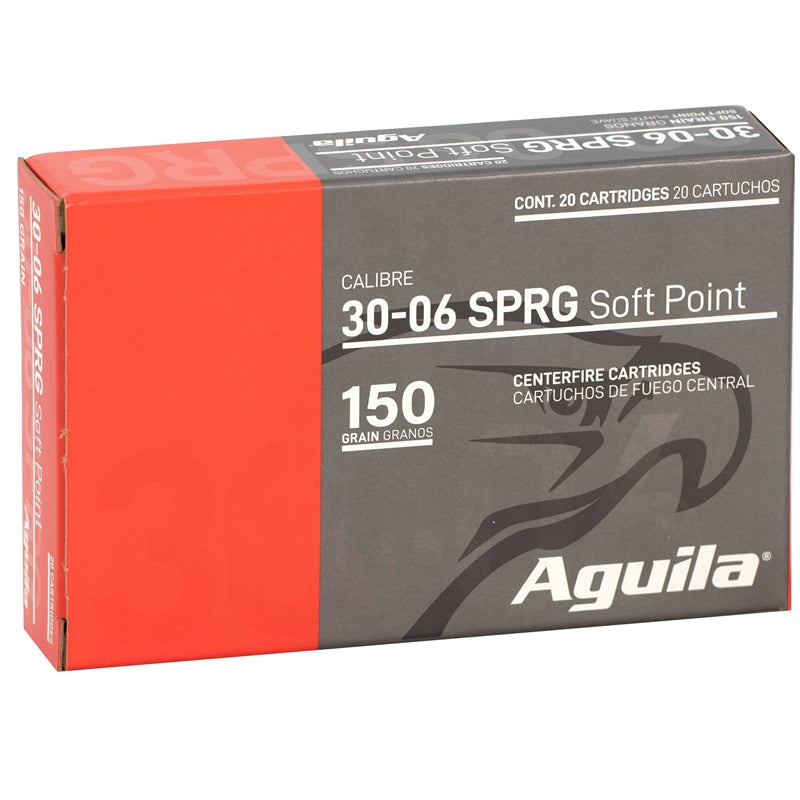 Aguila Interlock 30-06 Springfield Ammo 150 Grain Boat Tail Soft Point