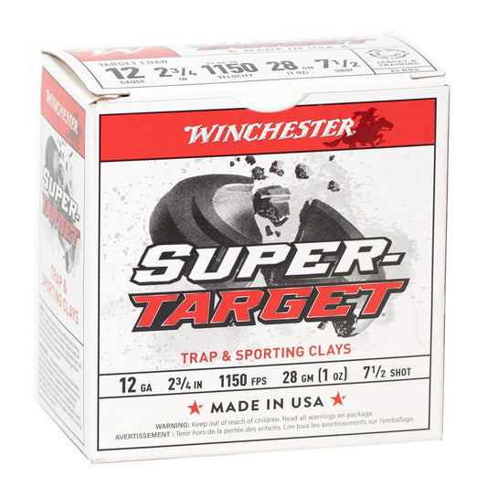 Winchester Super Target 12 Gauge Ammo 2 3/4" 1 oz. #7.5 Shot