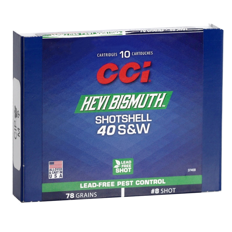 CCI Hevi Bismuth 40 S&W Ammo 88 Grain #9 Shot