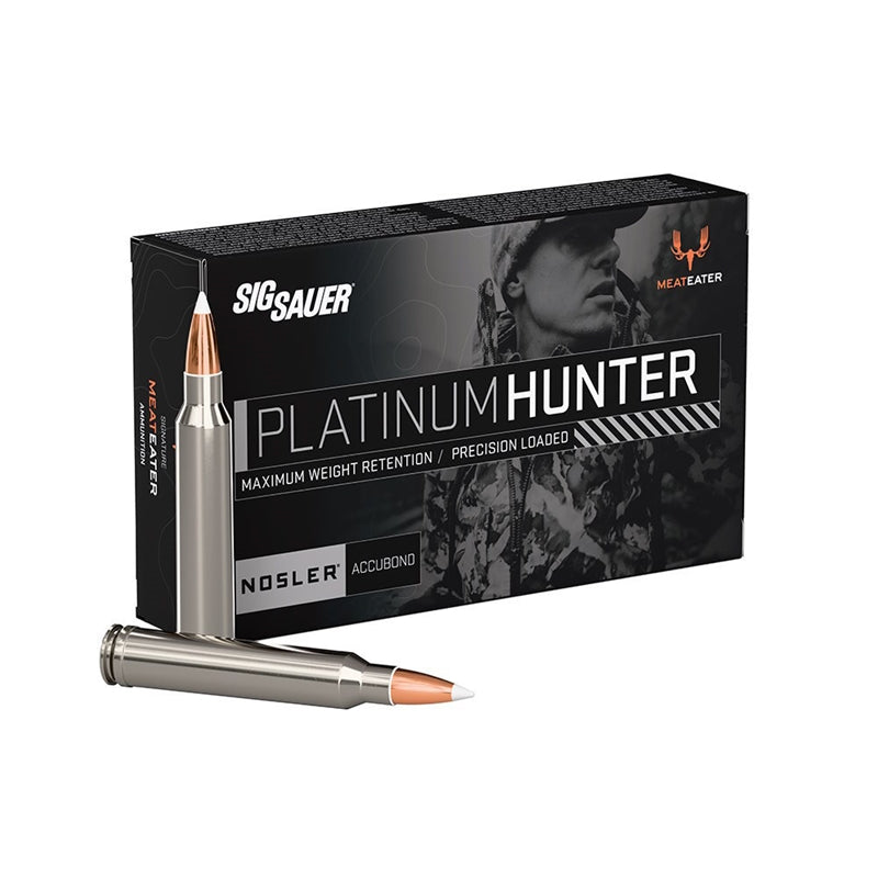 Sig Sauer Platinum Hunter 7mm Remington Magnum Ammo 160 Grain Nosler AccuBond