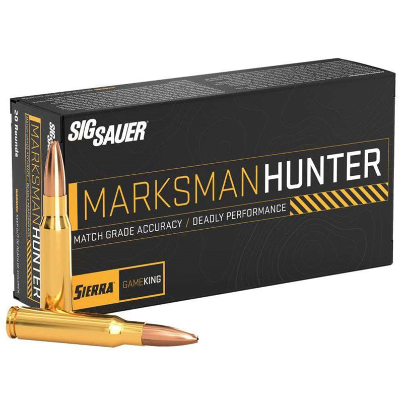 Sig Sauer Marksman Hunter 6.5 Creedmoor Ammo 130 Grain Hollow Point Boat Tail