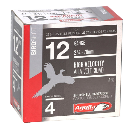 Aguila Field HV 12 Gauge Ammo 2-3/4" 1 1/4 oz #4 Shot