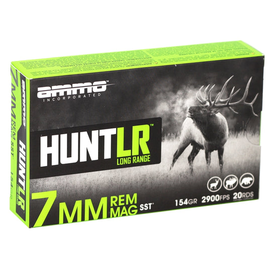 Ammo Inc Hunt LR 7mm Remington Magnum Ammo 154 Grain SST