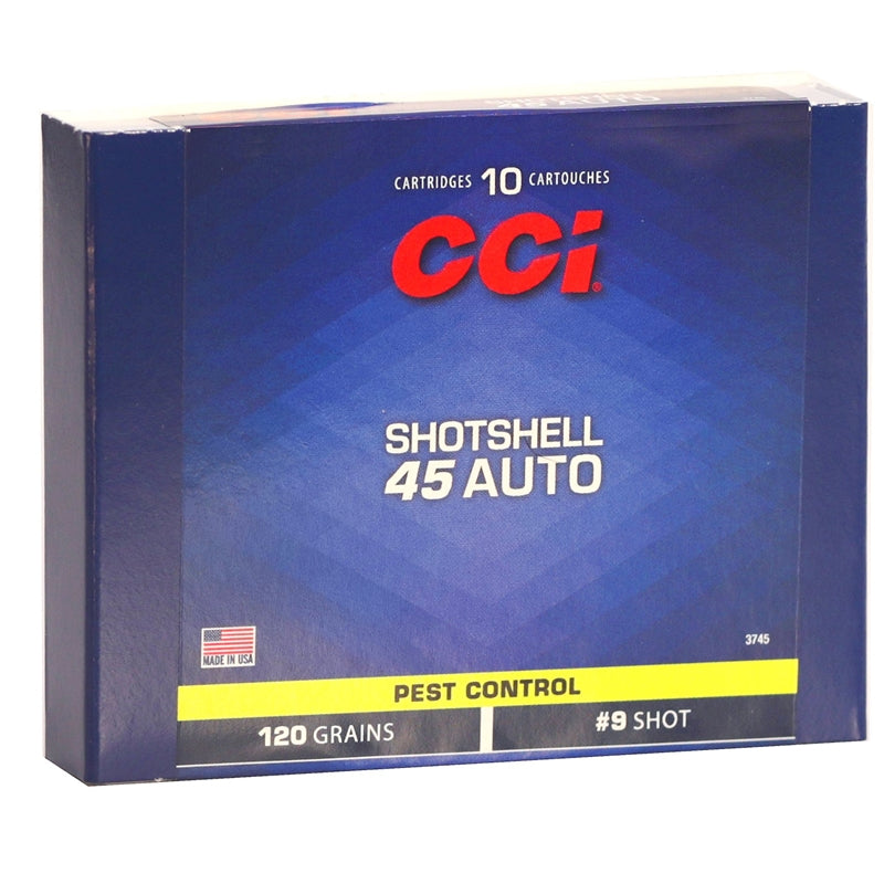 CCI Shotshell 45 ACP AUTO Ammo 120 Grain #9 Shot