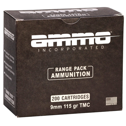 Ammo Inc 9 mm Luger Ammo 115 Grain TMC