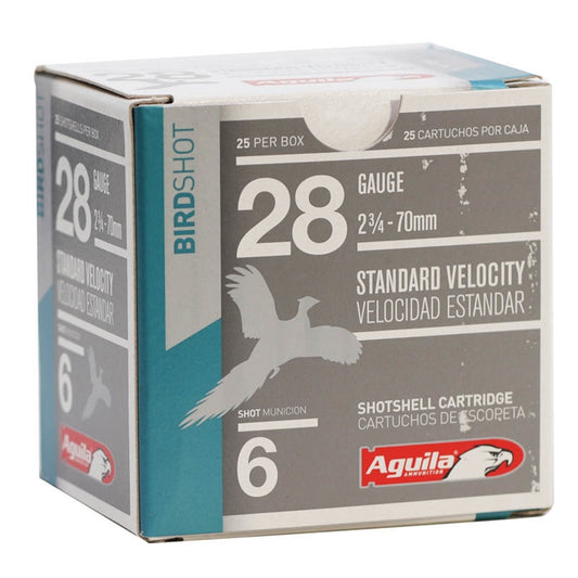 Aguila Birdshot 28 Gauge Ammo 2-3/4" 1 oz #6 Shot