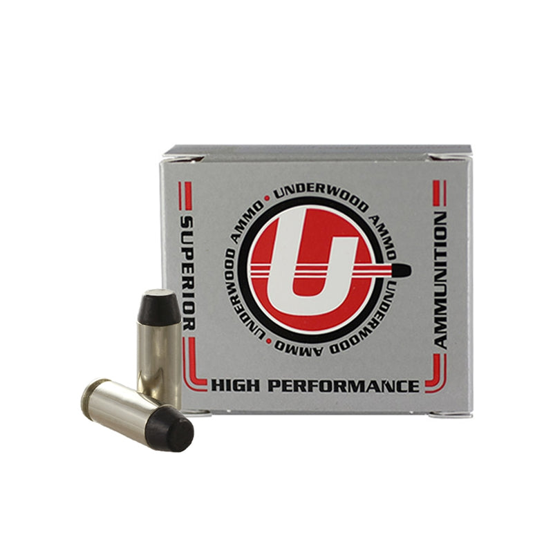 Underwood Black Cherry Coated 10mm Auto Ammunition 200 Grain Flat Nose Hard Cast - 248