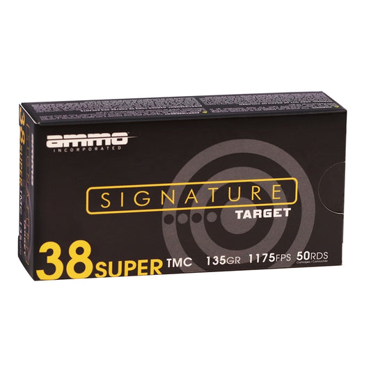 Ammo Inc Signature 38 Super Ammunition 135 Grain Total Metal Coated - 38S135TMC-A50