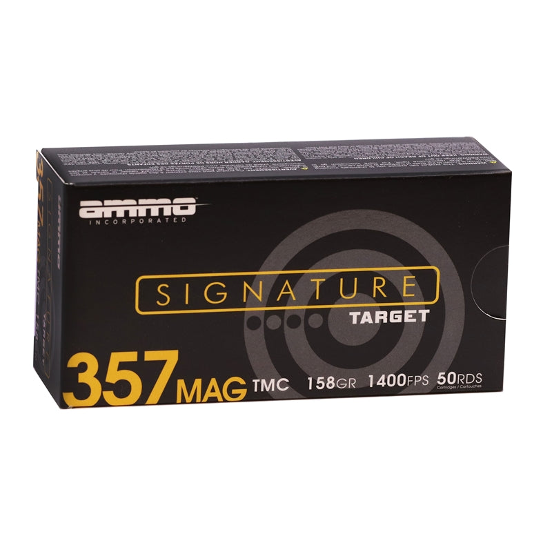 Ammo Inc Signature 357 Mag Ammunition 158 Grain Total Metal Case - 357158TMC-A50