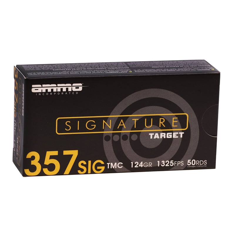 Ammo Inc Signature 357 Sig Ammunition 124 Grain Total Metal Case - 357S124TMC-A50