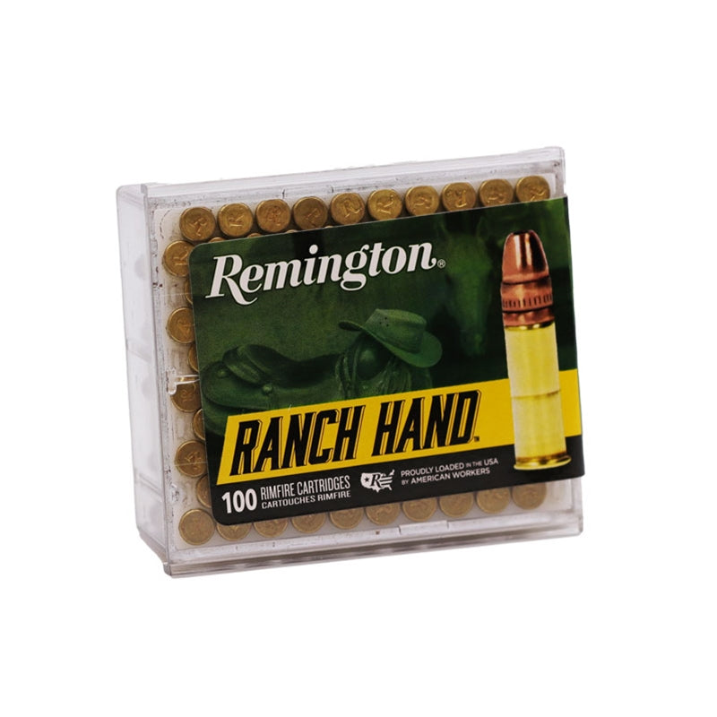 Remington Ranch Hand 22LR Ammunition 38 Grain Copper Plated Hollow Point - RH22LR