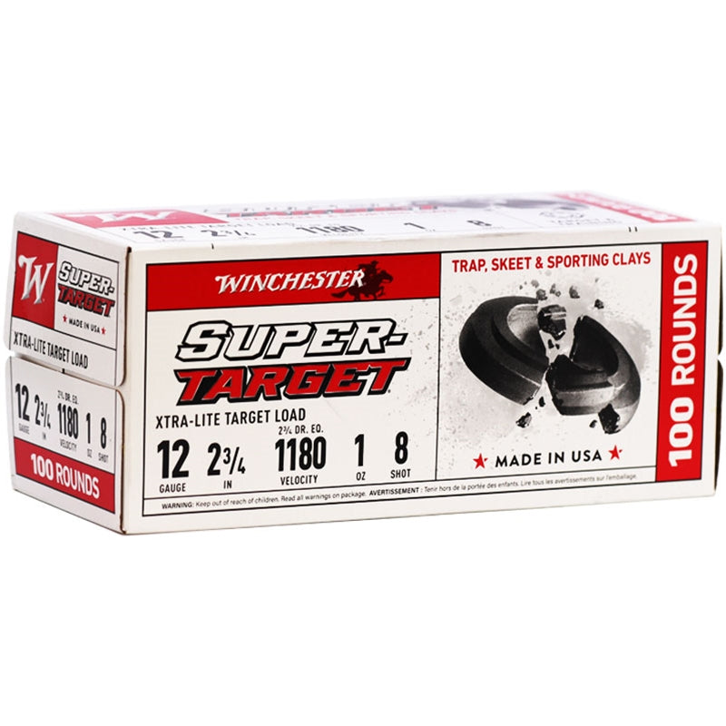 Winchester Super Target 12 Gauge Ammunition 2 3/4" 1 oz #8 Shot - TRGTL128VP