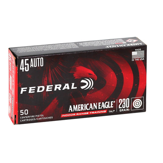 Federal American Eagle 45 ACP Auto Ammo 230 Grain Total Metal Jacket