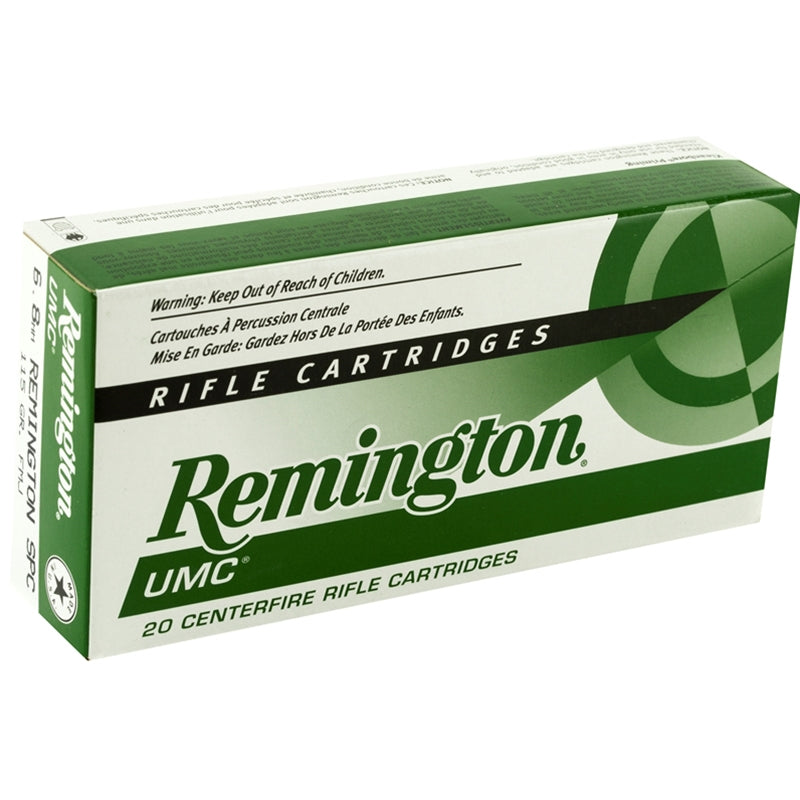 Remington UMC 6.8mm Remington Special Ammo 115 Grain Full Metal Jacket