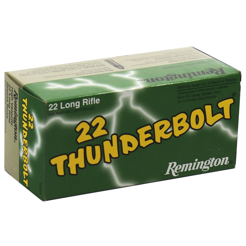 Remington Thunderbolt 22 Long Rifle Ammo 40 Grain Lead Round Nose