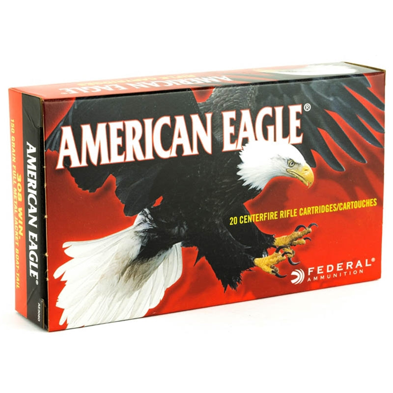 Federal American Eagle 308 Winchester Ammo 150 Grain Full Metal Jacket