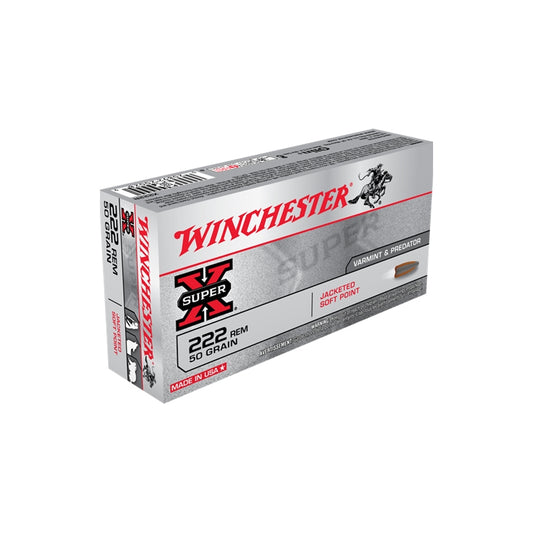 Winchester Super-X 222 Remington 50 Grain Pointed Soft Point