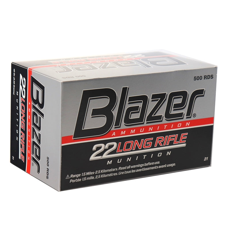 CCI Blazer 22 Long Rifle Ammo 40 Grain Lead Round Nose