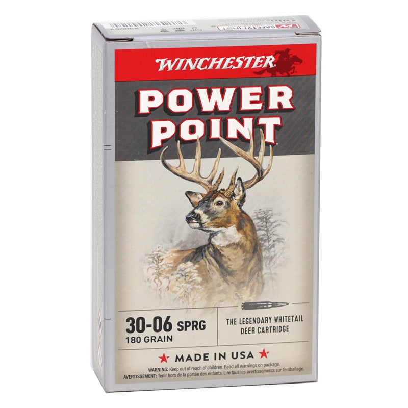 Winchester Super-X 30-06 Springfield Ammo 180 Grain Power-Point