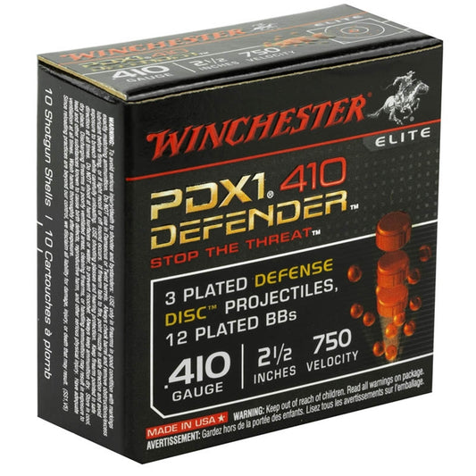 Winchester PDX1 410 Gauge  2 1/2" 3 Disks over 1/4 oz BB Bonded