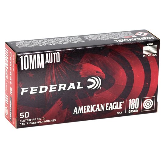 Federal American Eagle 10mm Auto Ammo 180 Grain Full Metal Jacket