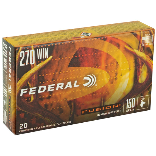 Federal Fusion 270 Winchester Ammo 150 Grain Spitzer Boat Tail