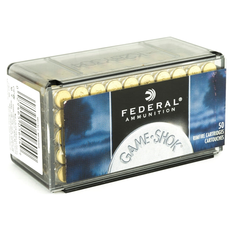 Federal Game-Shok 22 WMR Ammo 50 Grain Jacketed Hollow Point