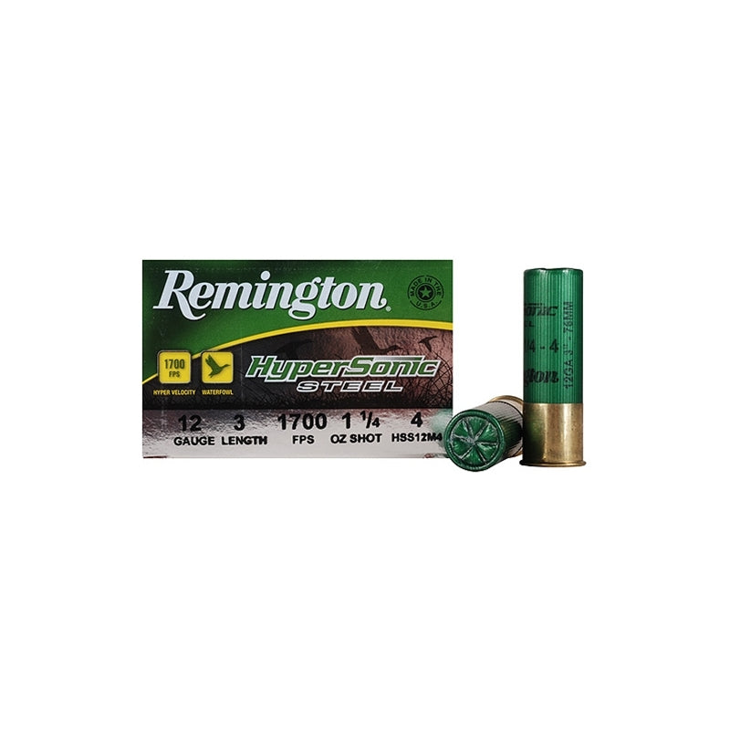 Remington HyperSonic 12 Gauge 3" 1-1/4 oz #4 Non-Toxic Steel Shot