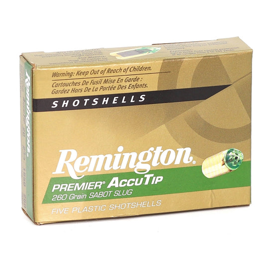 Remington Premier 20 Gauge Ammo 2-3/4" 260 Grain AccuTip Bonded Sabot Slug