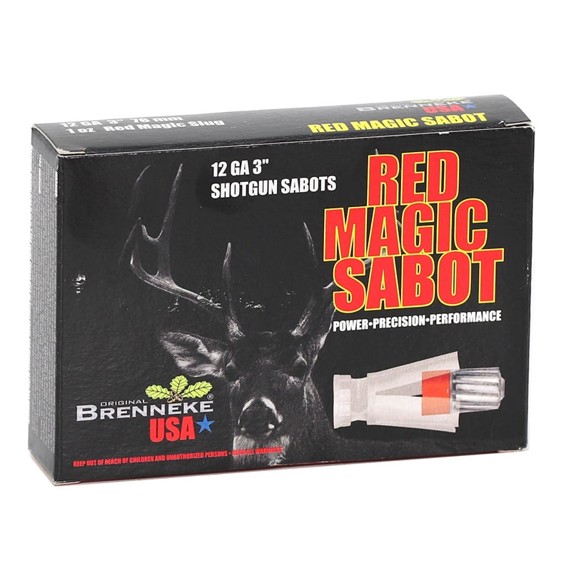 Brenneke USA Red Magic 12 Gauge Ammo 3" 1 oz Sabot Slug