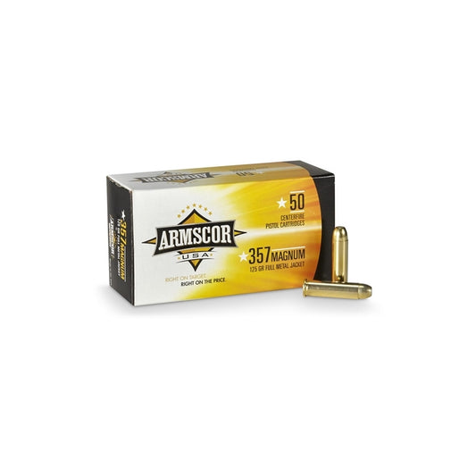 Armscor USA 357 Magnum Ammo 125 Grain Full Metal Jacket