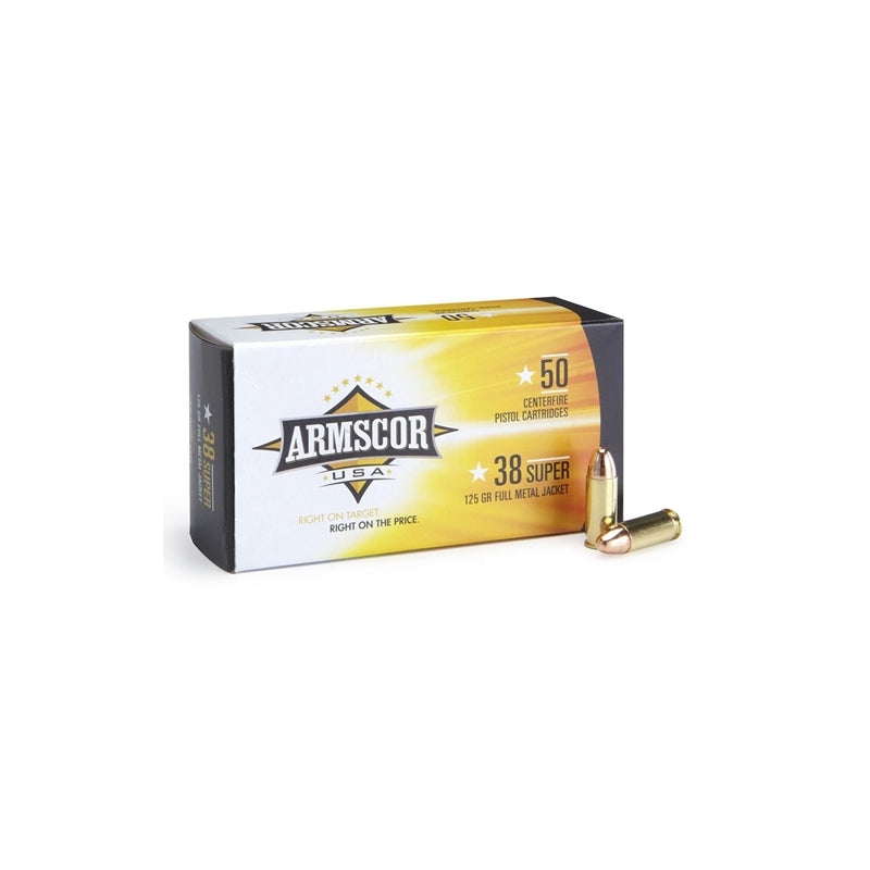 Armscor USA 38 Super Ammo 125 Grain Full Metal Jacket